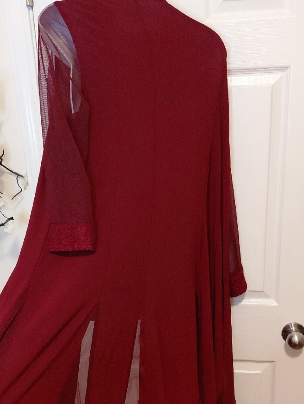 R&M Richards Burgundy Women's Dress Set - Picture 9 of 9